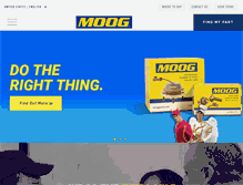 Tablet Screenshot of moogparts.com